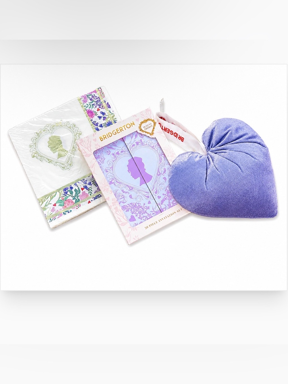 Bridgerton Party Supplies Bundle - Door Hanger, Invitations, & Napkins
